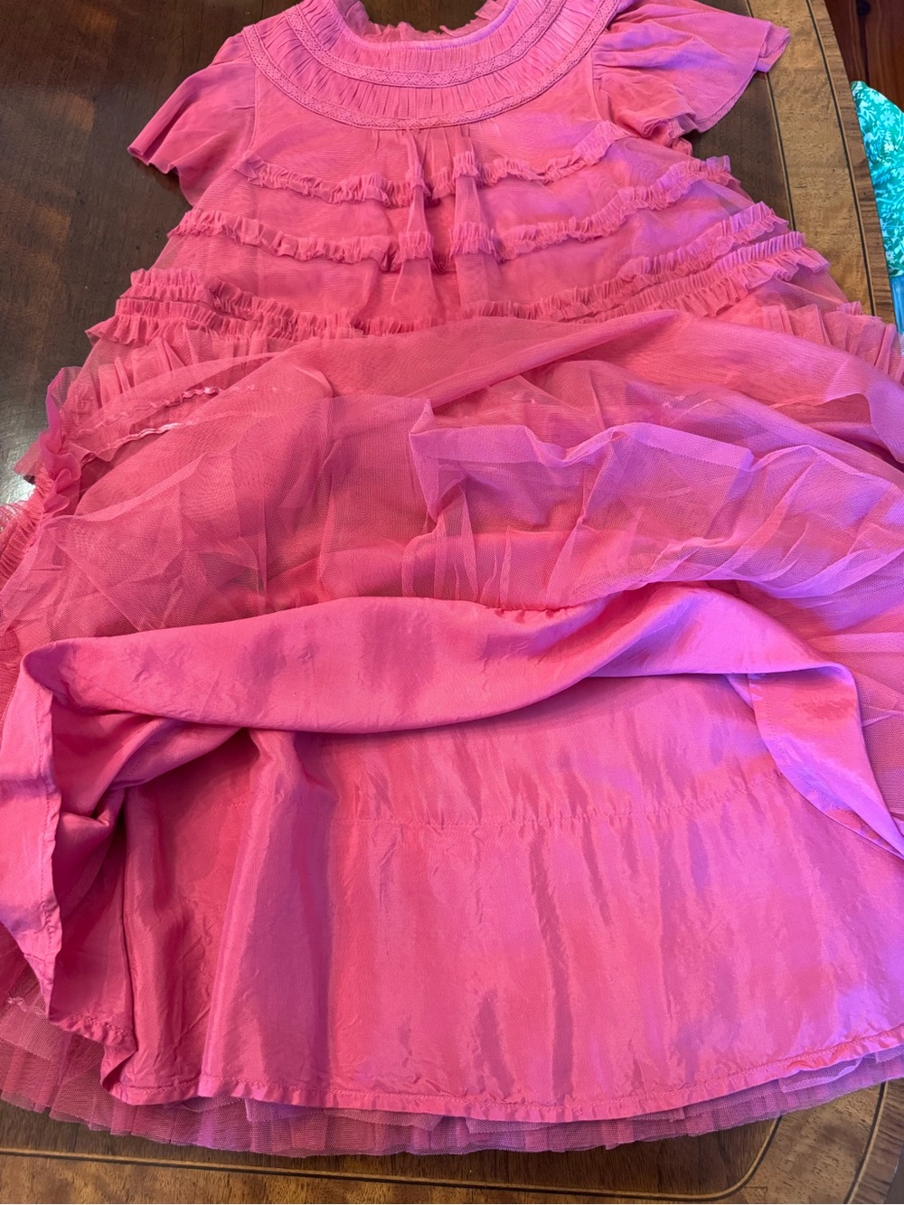 Mini Boden Ruffle Tiered Dress - Picture 8 of 10